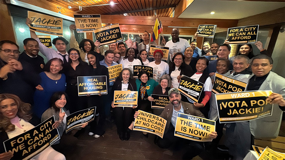 Jackie with neighbors